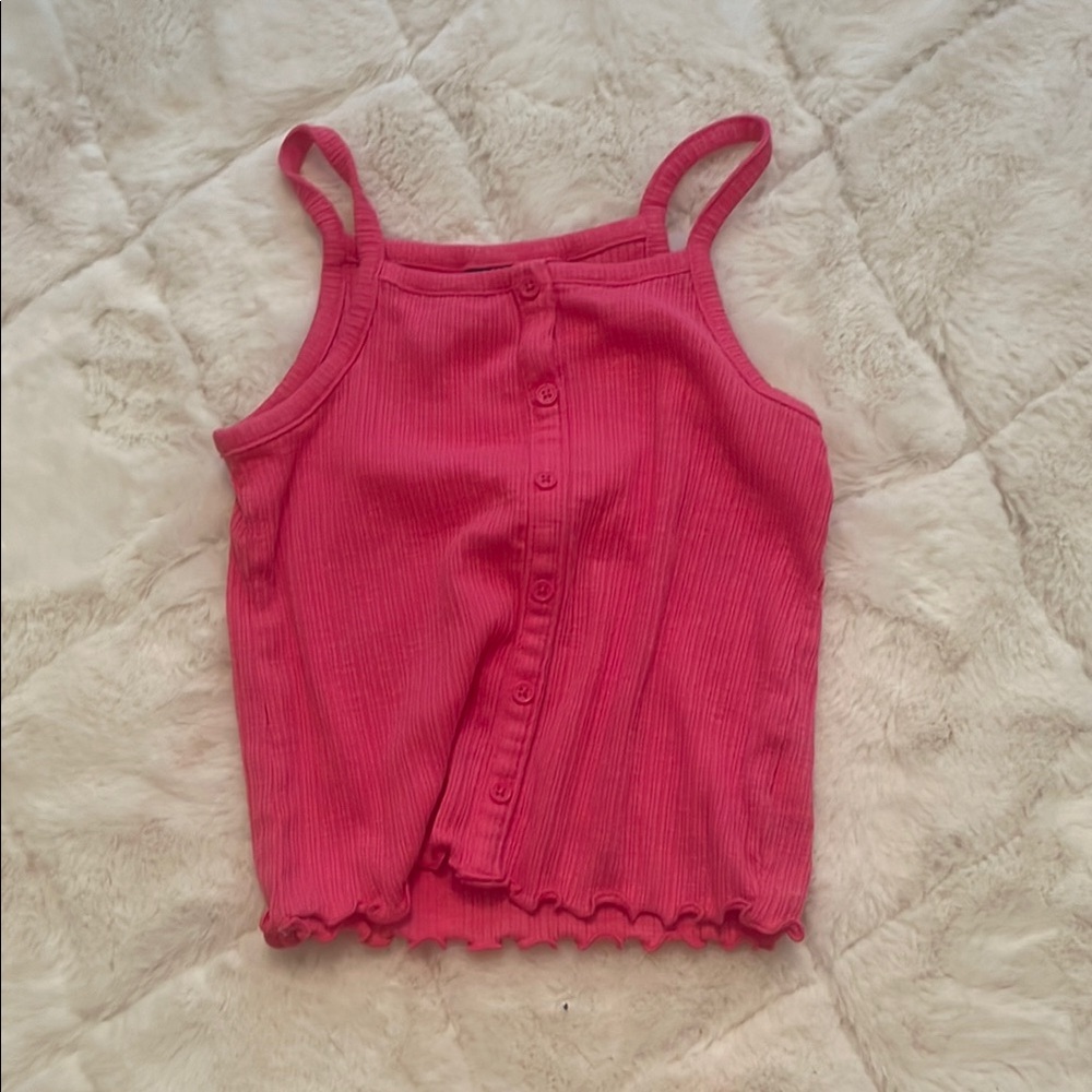 Pink Button old navy Tank Top